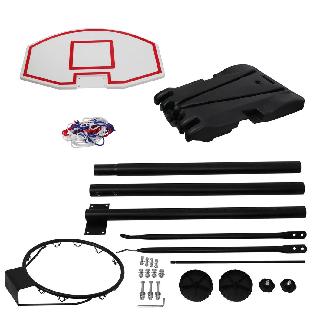 Portable Height Adjustable Basketball Hoop with Wheels T55625