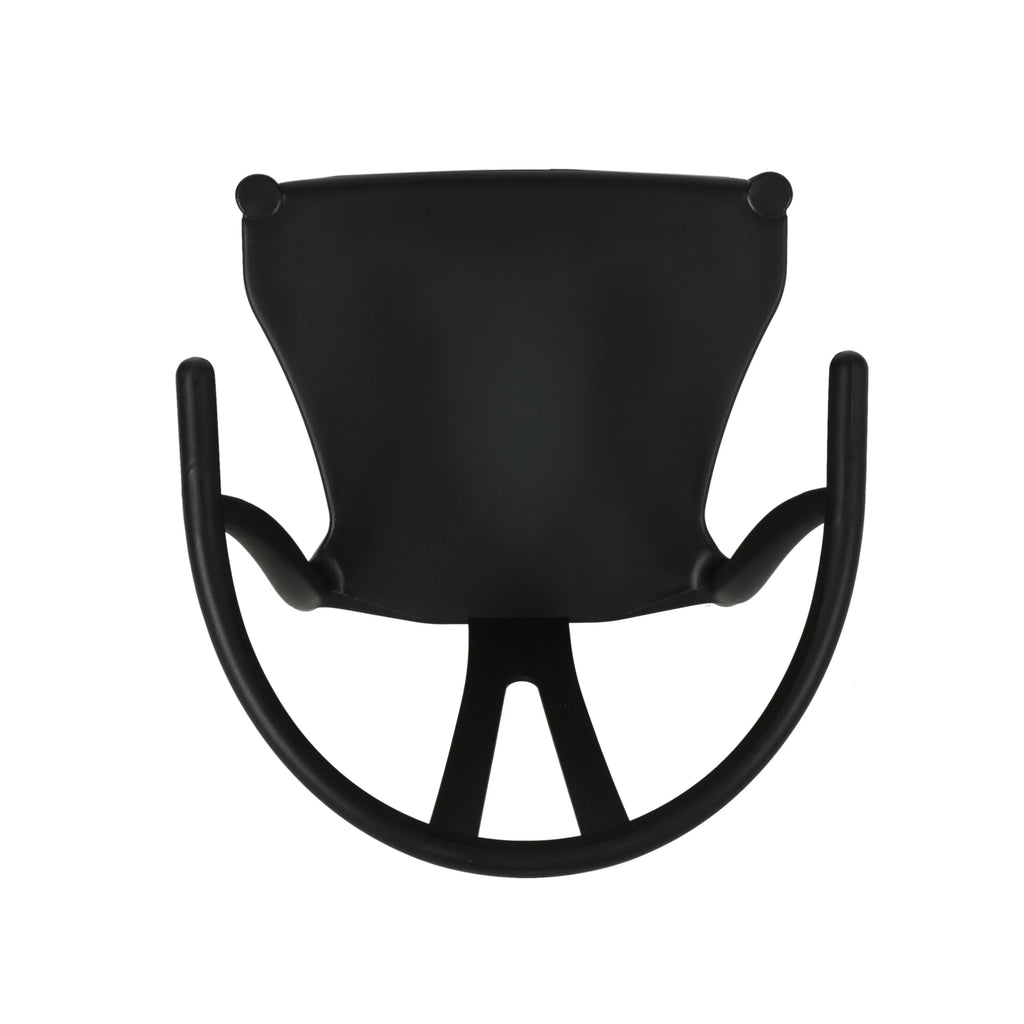 Black and Natural Finish Beech Wood Dining Chair Set of 2 F947