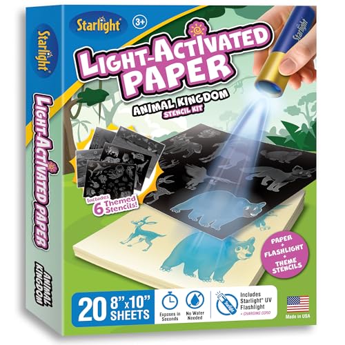 Light-Activated Paper Art Kit with UV Flashlight J92511
