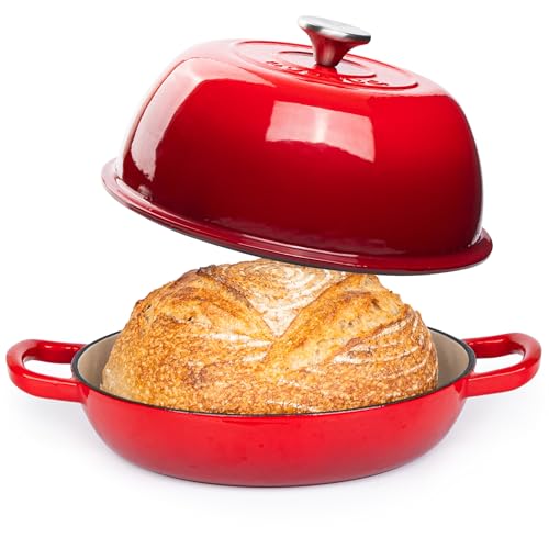 Enamelled Cast Iron Dutch Oven Pot, Dark Blue, 6 Quarts L446779