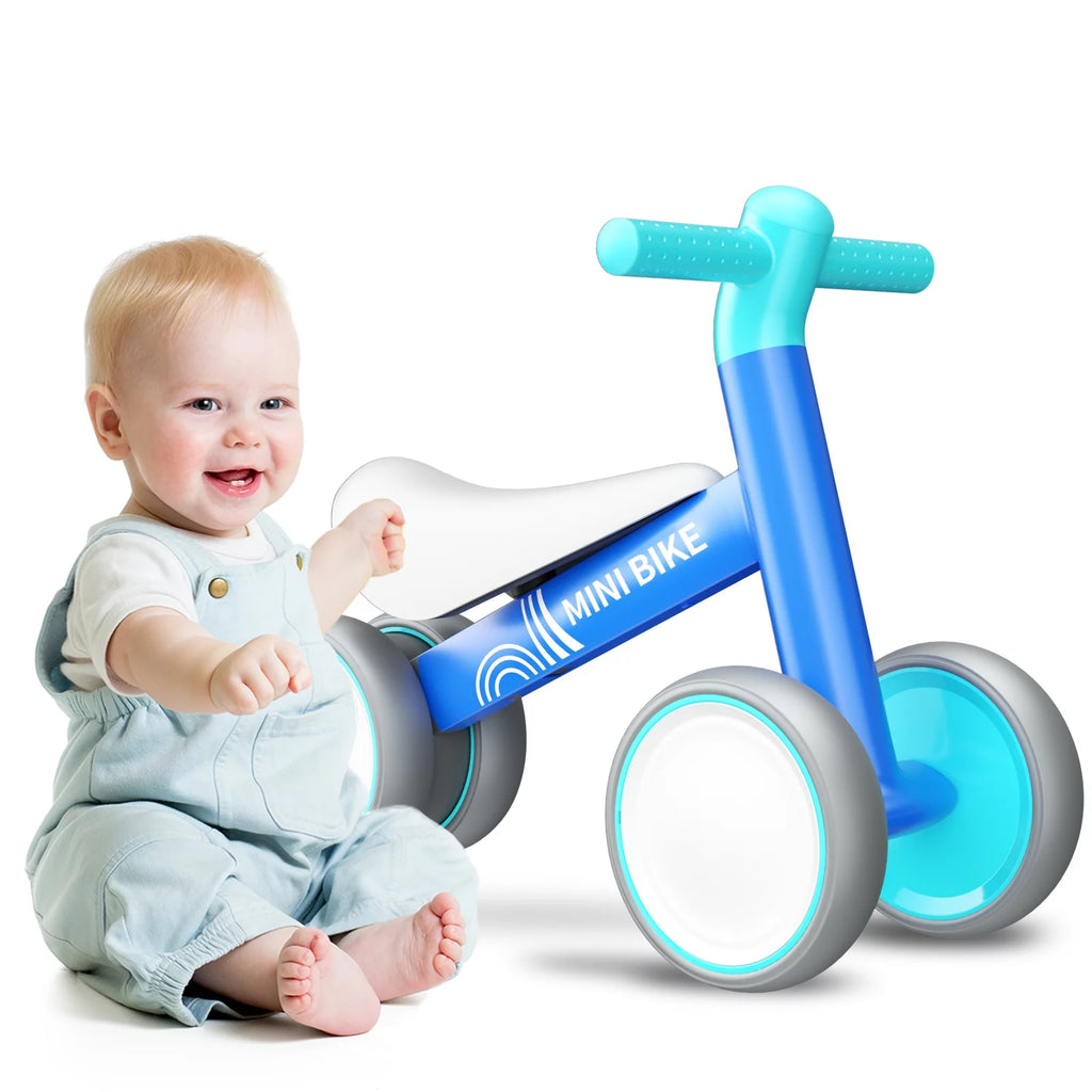 White 4 Wheels Baby Balance Bike T615754