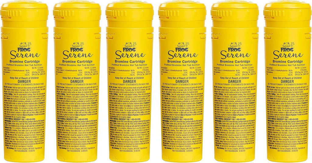 Bromine Replacement Cartridges for Hot Tubs, 150 Grams S17780