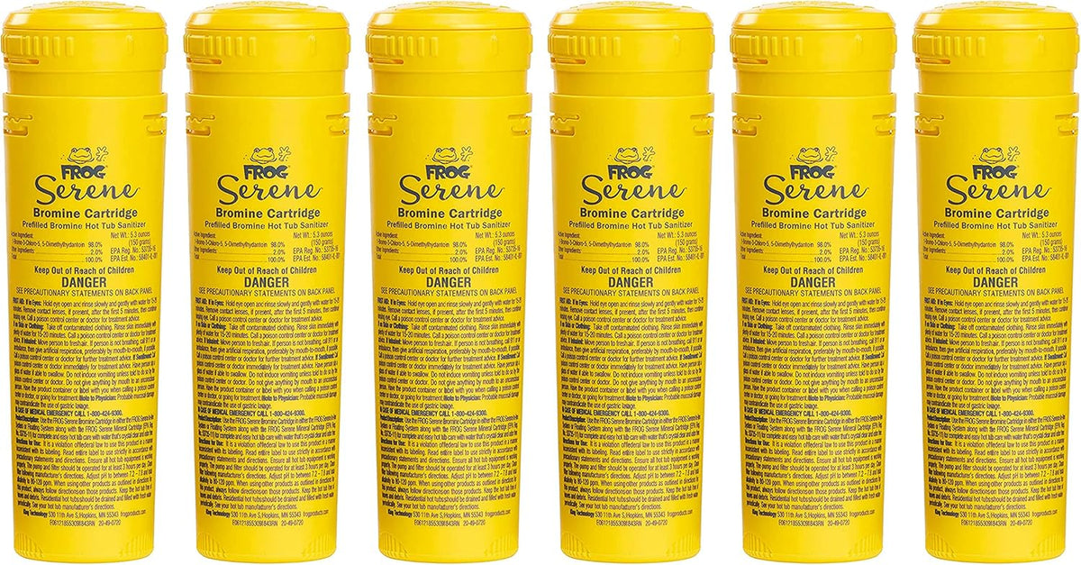 Bromine Replacement Cartridges for Hot Tubs, 150 Grams S17780