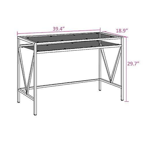 Glass Top Desk Vanity Table P484