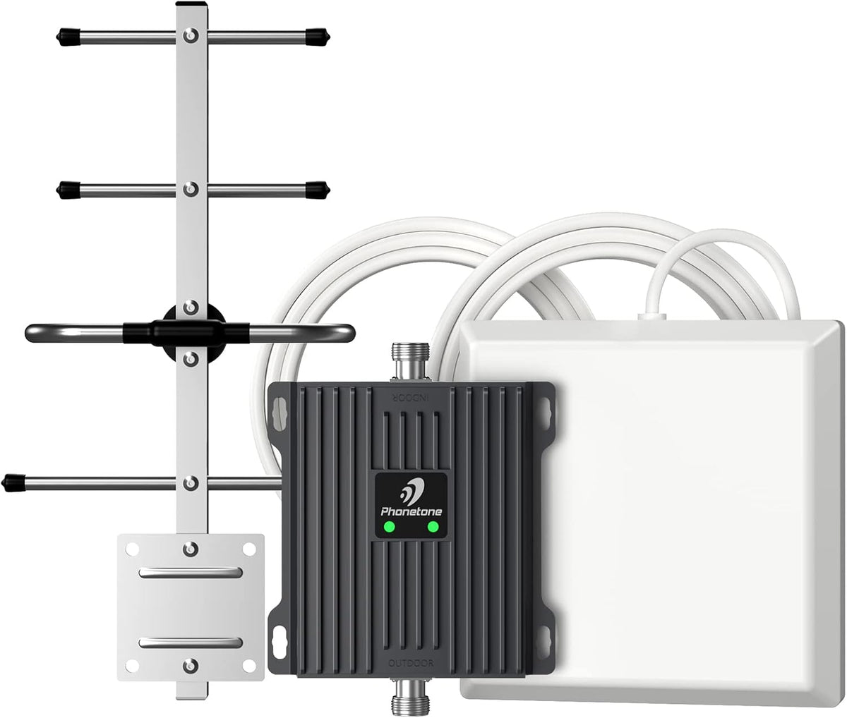 Cell Phone Signal Booster 4G LTE 5G 65dB Dual Band Cellular Repeater T168