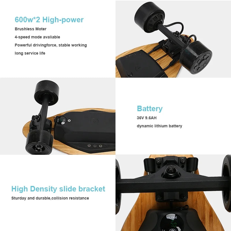 dual hub motors electric longboard X564775