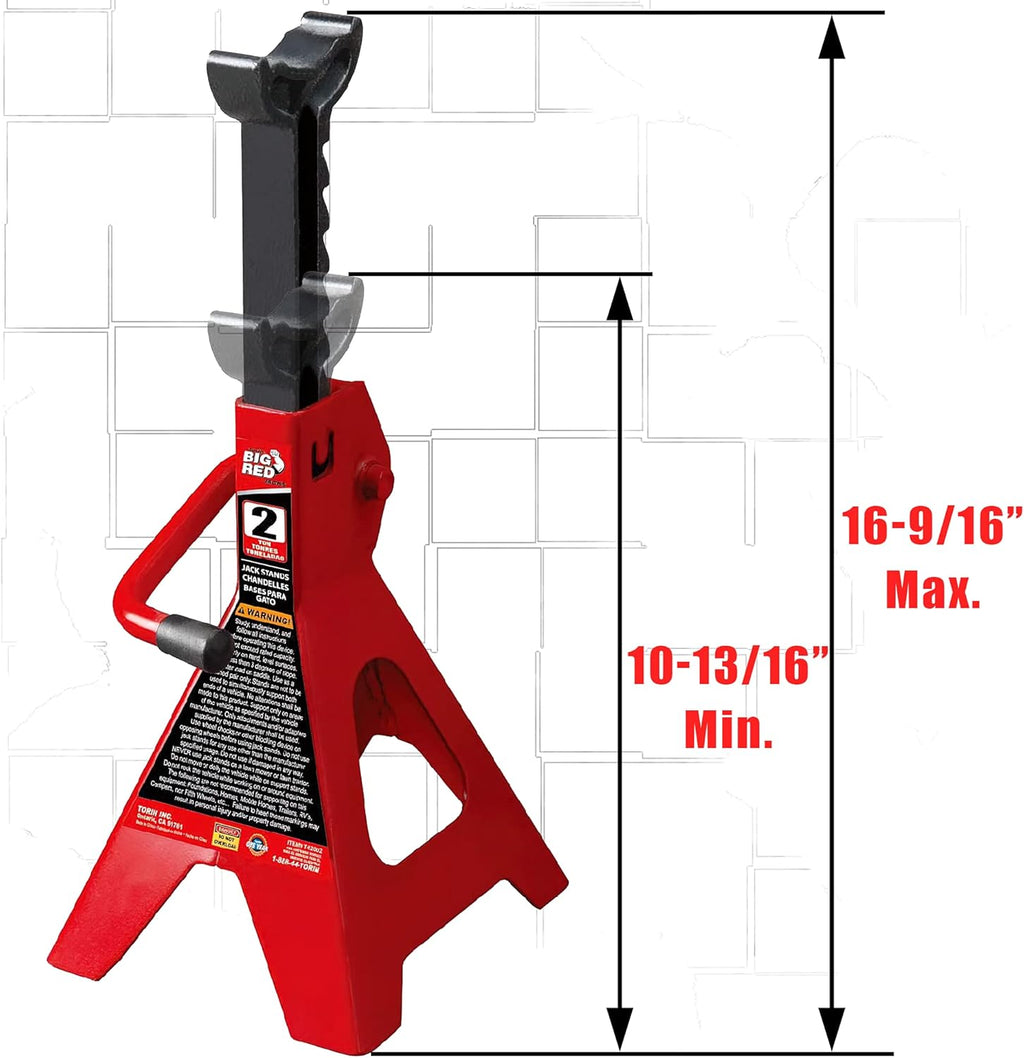 2 Ton Hydraulic Trolley Floor Jack with 2 Jack Stands L696411