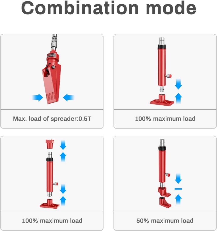10 Ton Hydraulic Jack Auto Body Frame Repair Kit P156