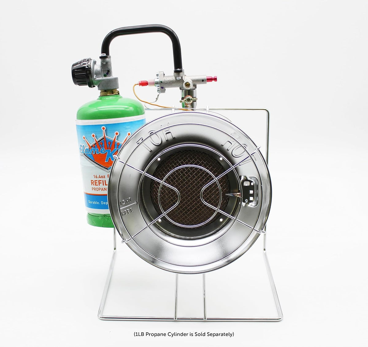 Portable Propane Heater Cooker 15,000 BTU Silver K57887