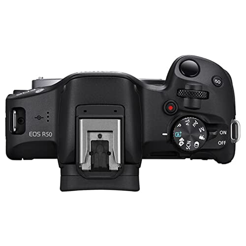 Black 24.2MP APS-C CMOS Mirrorless Camera with 18-45mm Lens (Renewed) Q9422