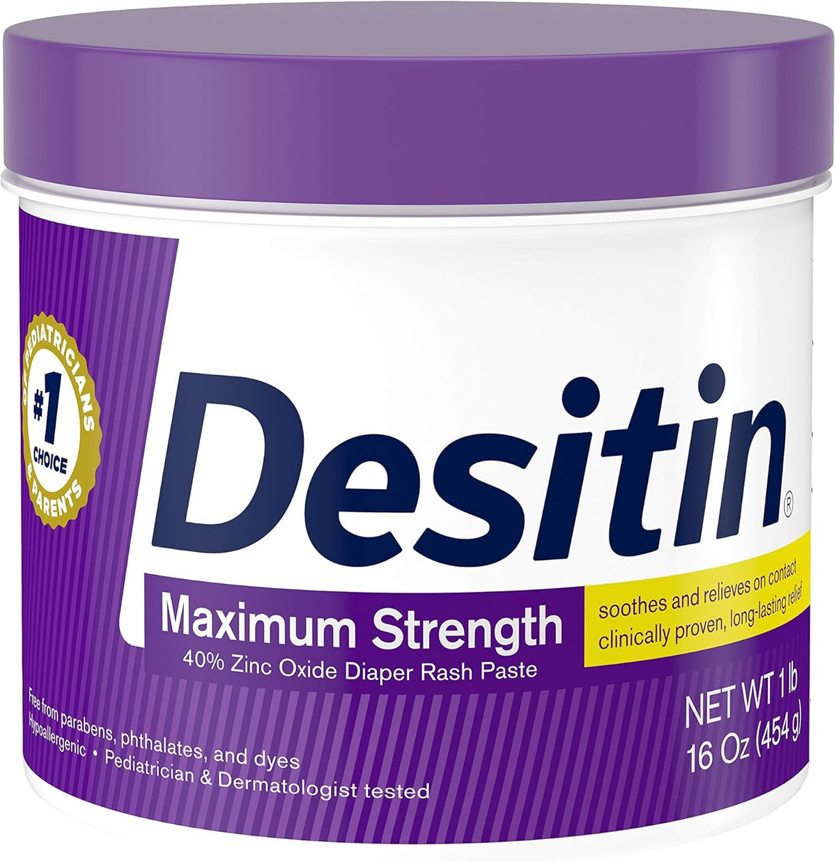 16 oz Maximum Strength Baby Diaper Rash Cream with 40% Zinc Oxide M578042