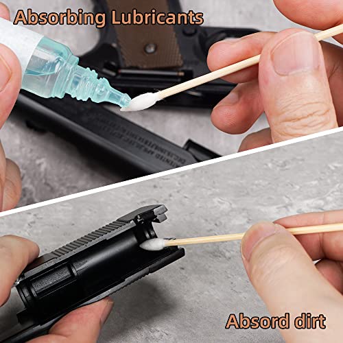 600PCS Long Cotton Bamboo Gun Cleaning Swabs N971372