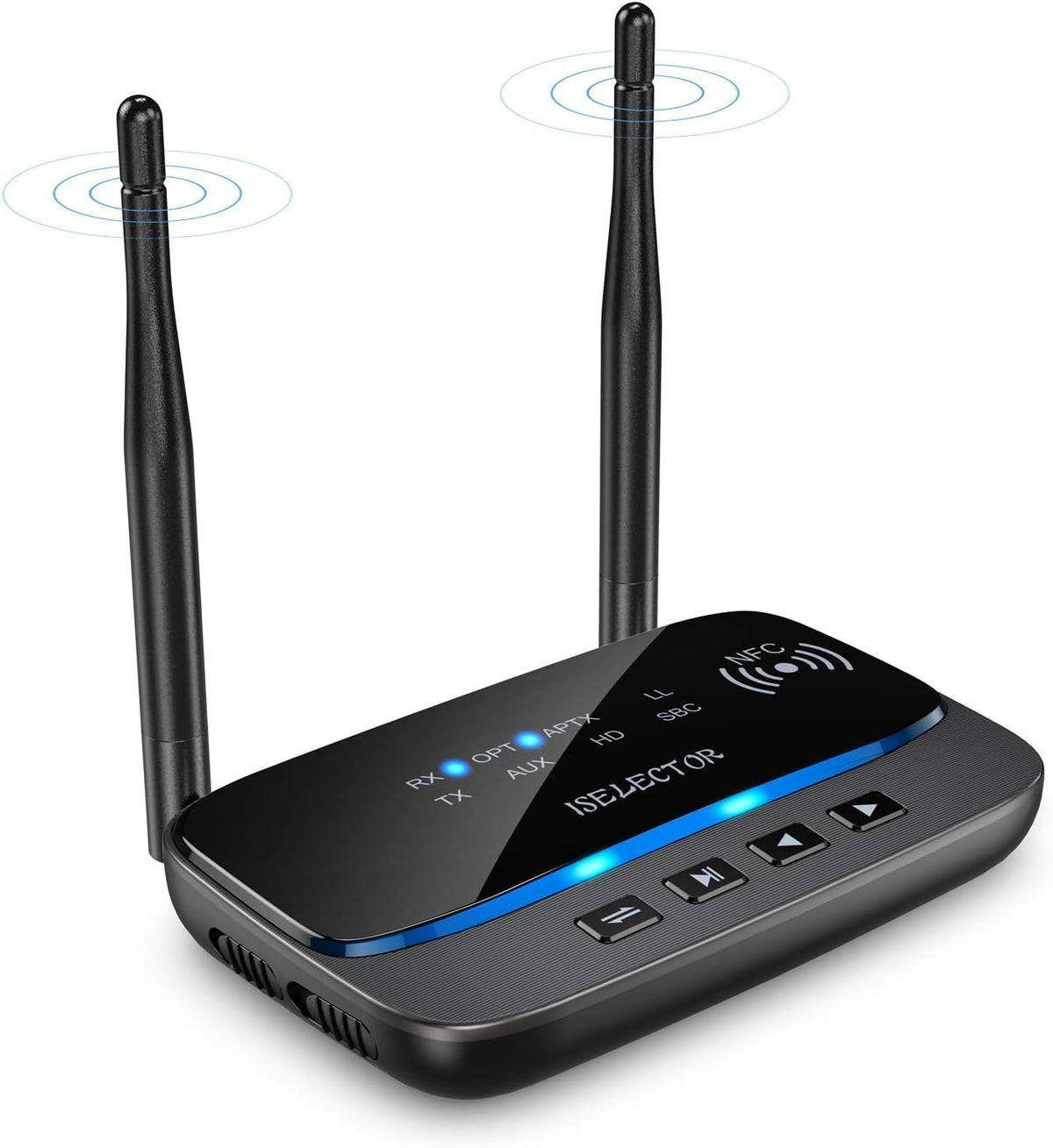 Bluetooth 5.0 Transmitter Receiver 3 in 1 Optical RCA AUX 3.5mm Audio Adapter Pack of 2 B39889