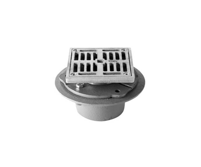 Cast Iron 4 inch Square Shower Drain E656