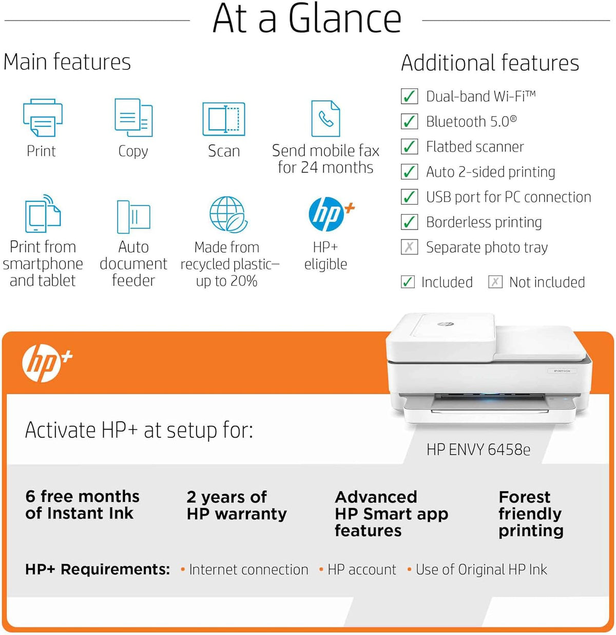 White Wireless Color Inkjet All-in-One Printer X96685