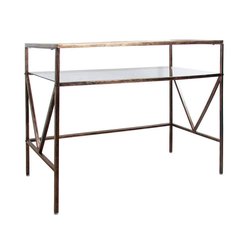 Glass Top Desk Vanity Table P484
