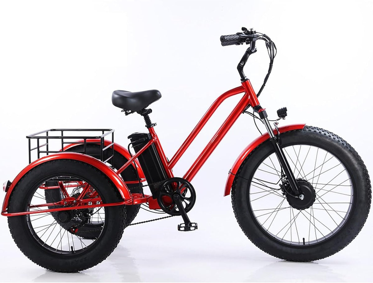 7-Speed All Terrain Fat Tire Trike 26'' Front Wheel 24'' Rear Wheel F3660