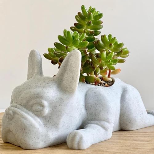 Resin Dog Succulent Planter B9336