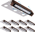 8-Pack 7 Inch 4.5W LED Hardscape Lighting 270° Swivel IP65 Waterproof 2700K J8684