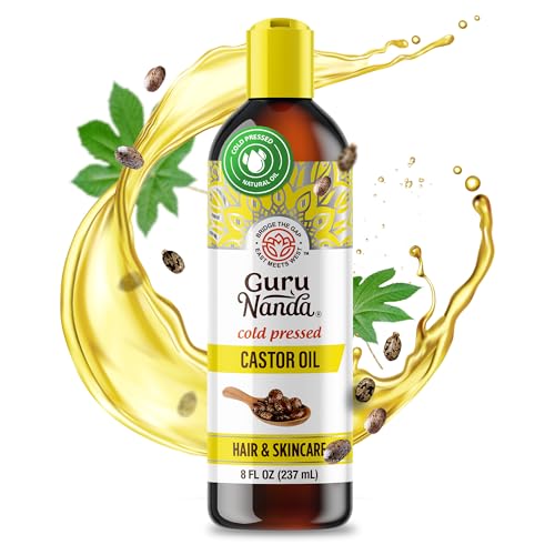 8 Fl oz 100% Pure Cold Pressed Castor Oil H376761