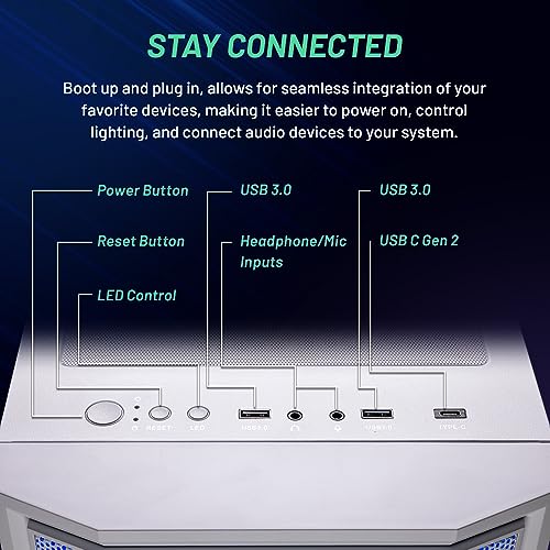 Ryzen 7 7700X RTX 4070 Super 12GB 1TB SSD 32GB DDR5 RAM Gaming PC Desktop L6319