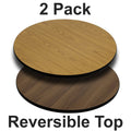 36" Round Table Top with Reversible Laminate, Set of 2 T353