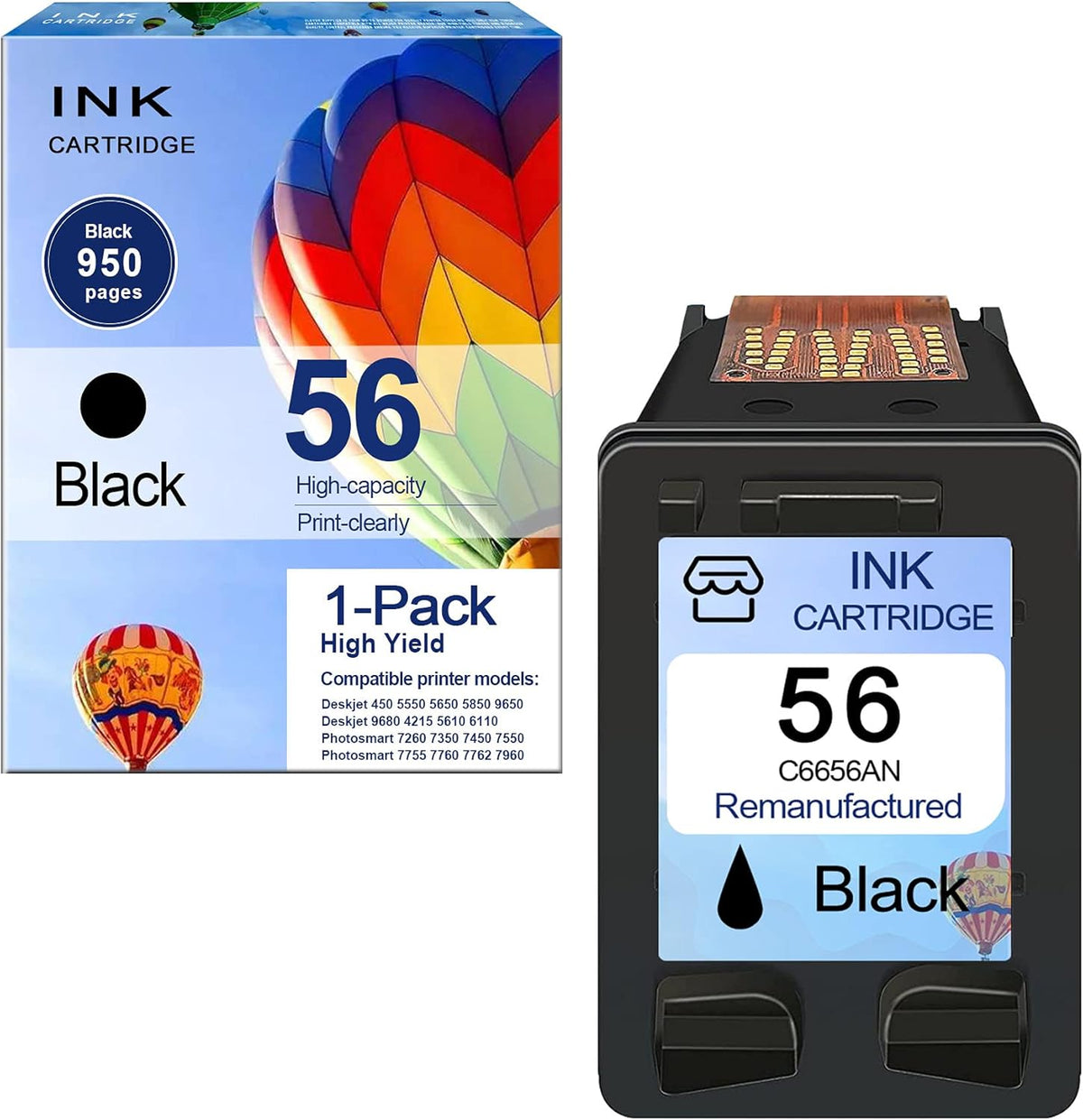 Remanufactured Black Ink Cartridge 1-Pack W5631