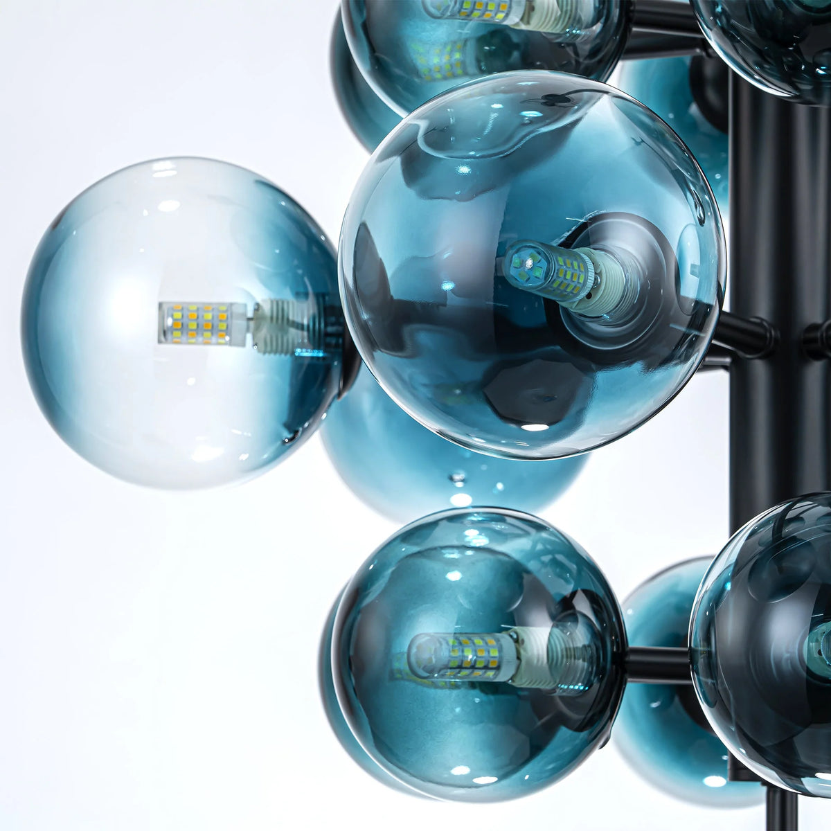 Dimmable Tiered Glass Globes Chandelier V69119