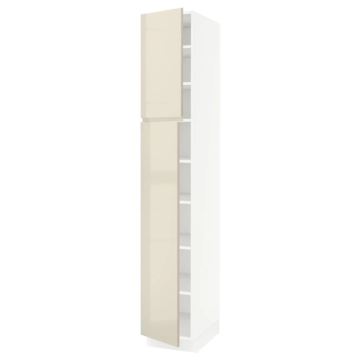 White High Cabinet with shelves and 2 Doors H592292