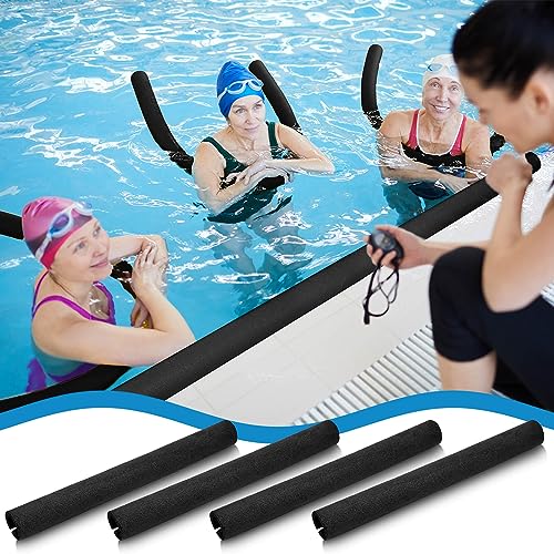 4 Pcs Black Foam Pool Noodles I73810