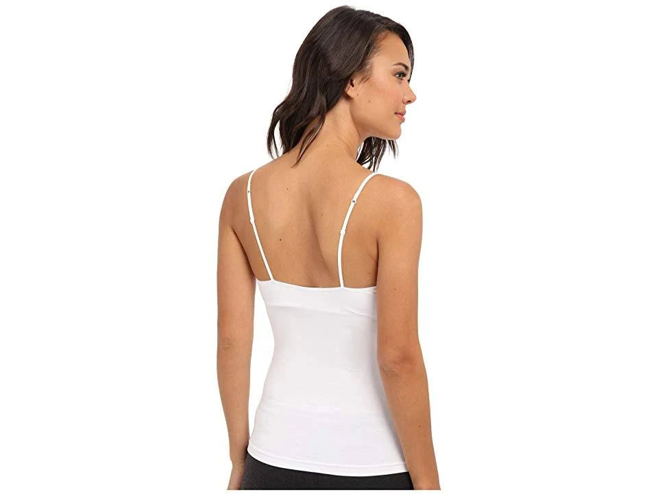 White Long Camisole with Shelf Bra J43281