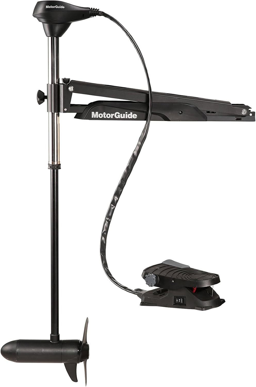 45-Inch Shaft 55-Pound Peak Thrust Cable Steer Foot-Control Trolling Motor I74398