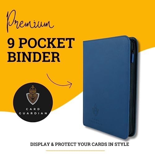 9 Pocket Zipper Binder for 360 Cards Black Side Loaded Pockets K96475
