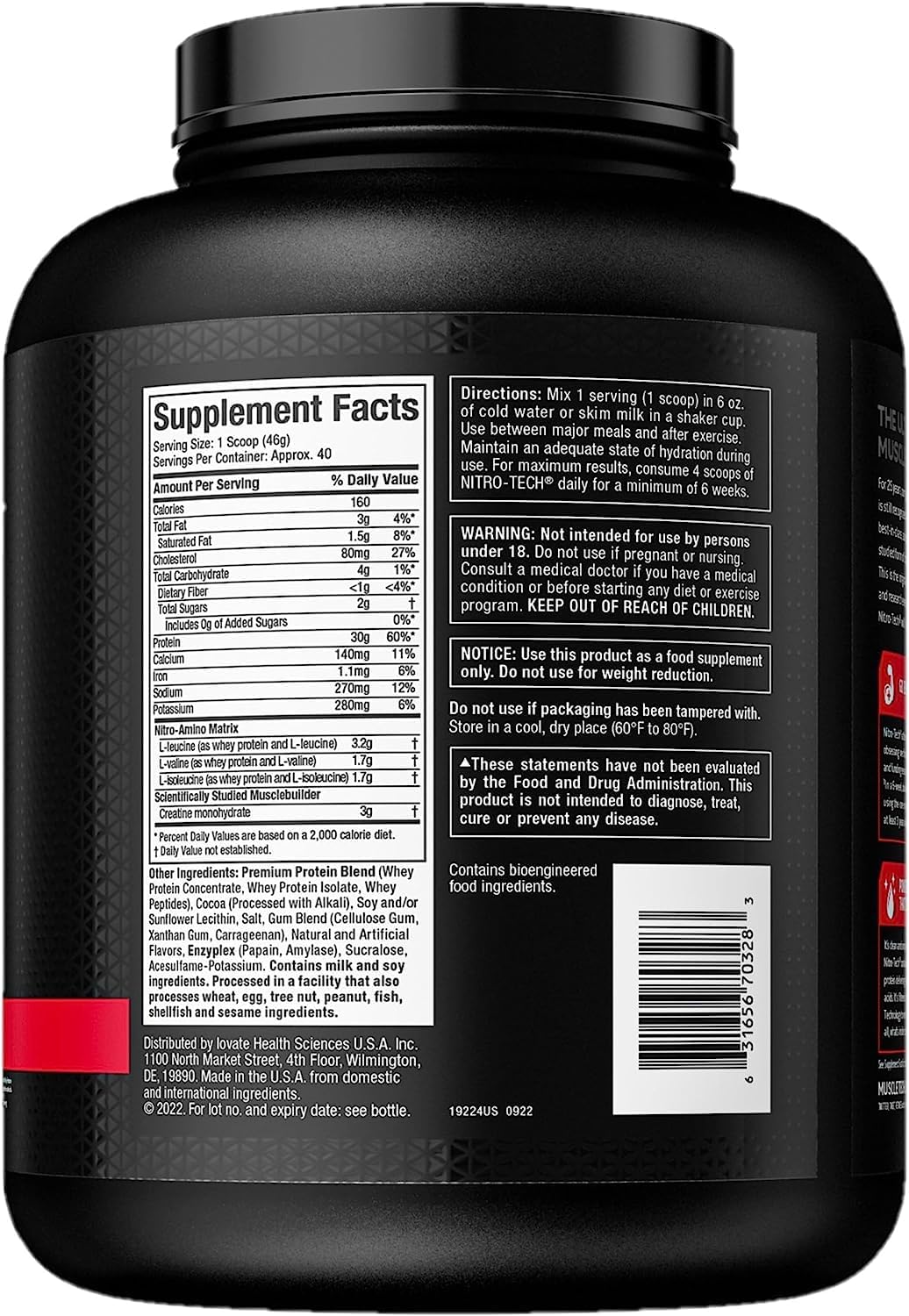 Chocolate Whey Isolate 4lb E73218