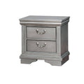 Solid Wood Night Stand with Carvings Z67360