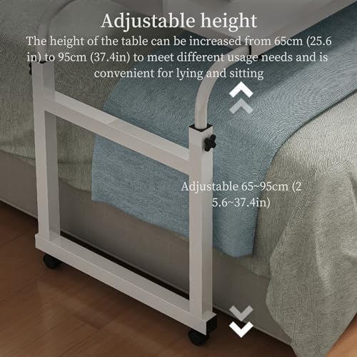 Adjustable Height Overbed Table with Wheels G395