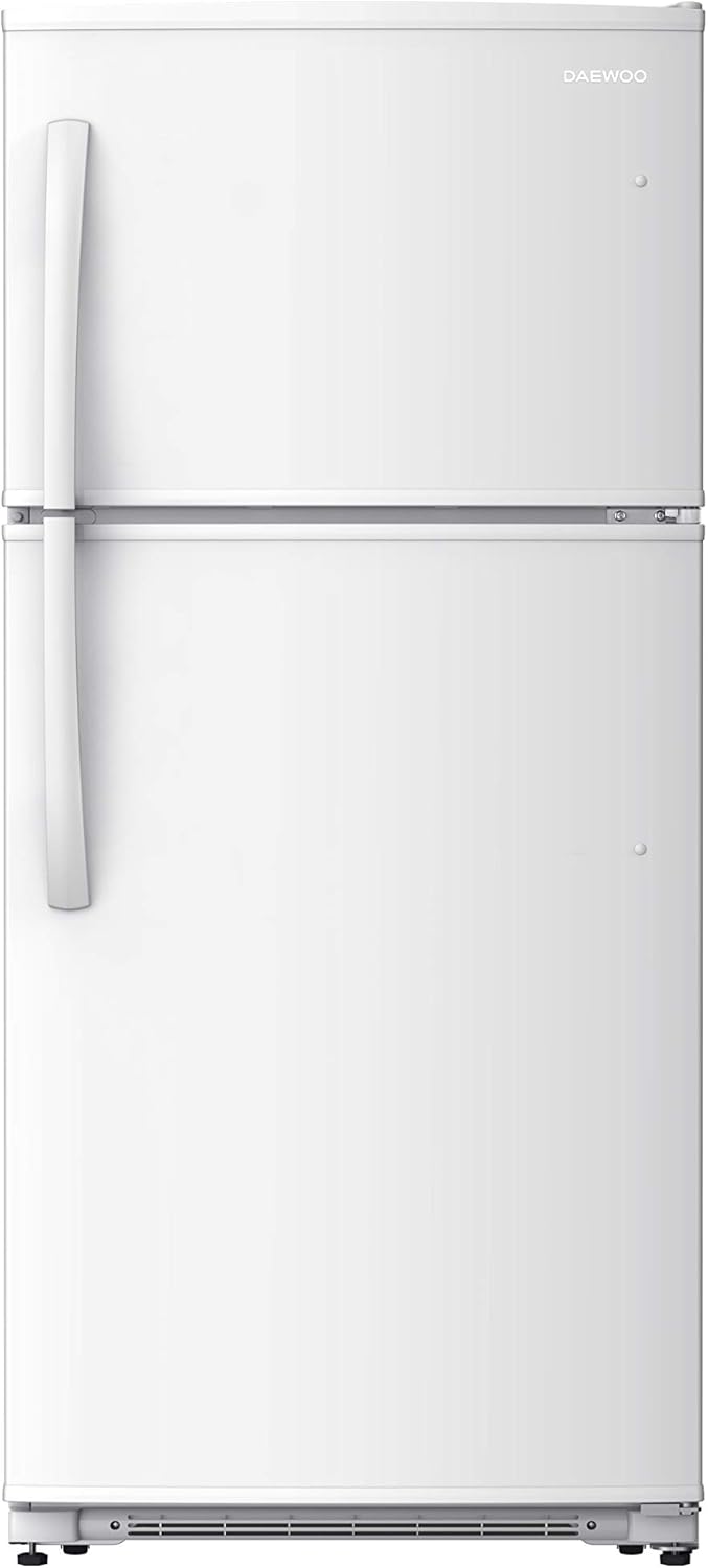 White 18 Cu.Ft Top Mount Refrigerator E75022
