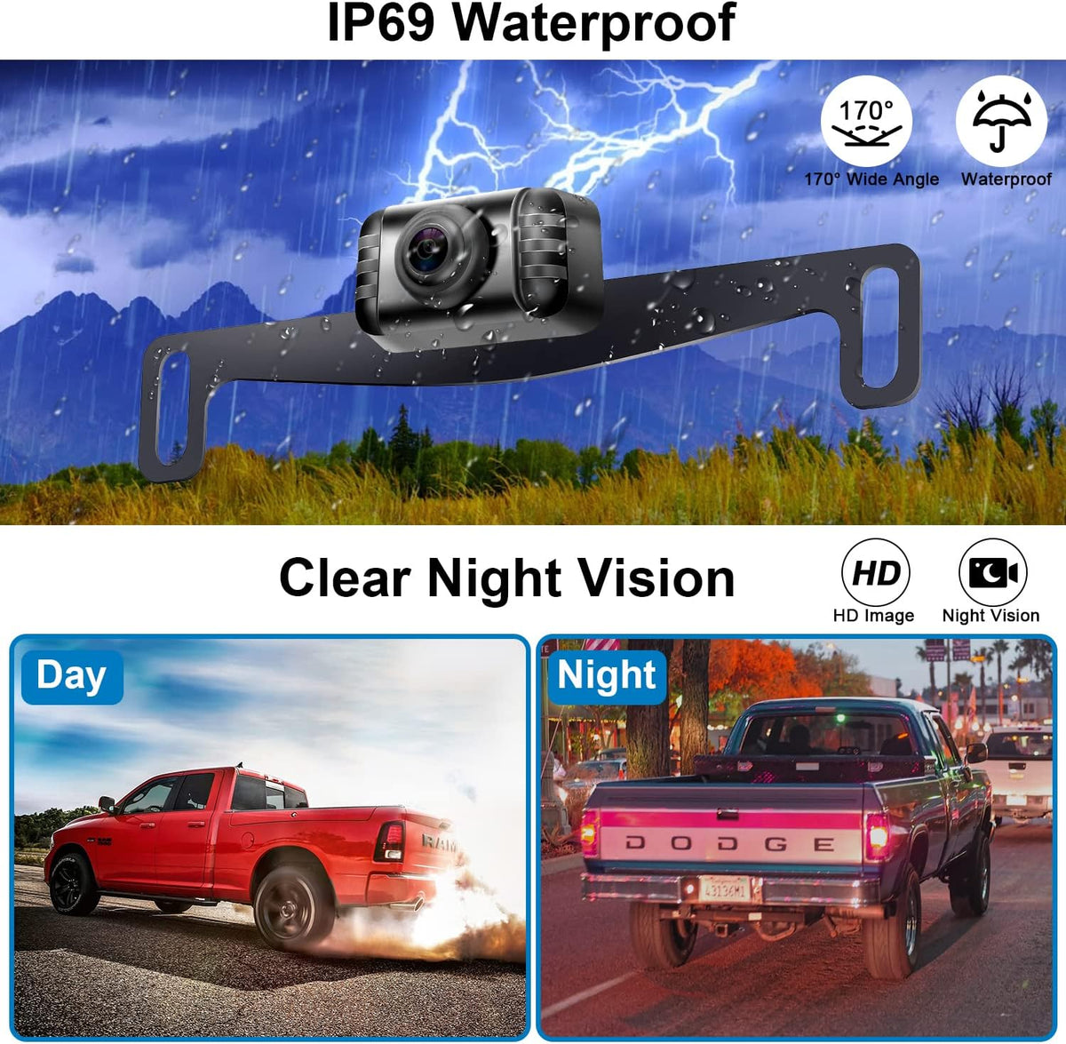 5'' Monitor HD 1080P Bluetooth Rear View Camera S724503