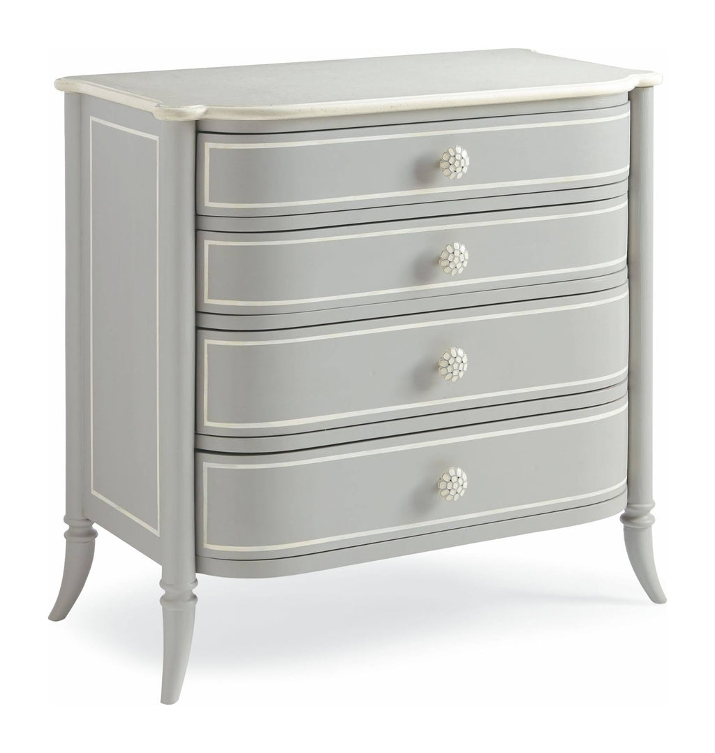 Gray Four Drawer Nightstand G2173