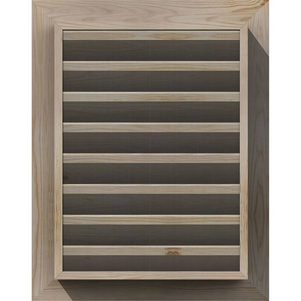 20-in W x 12-in H Smooth Pine Gable Vent A331
