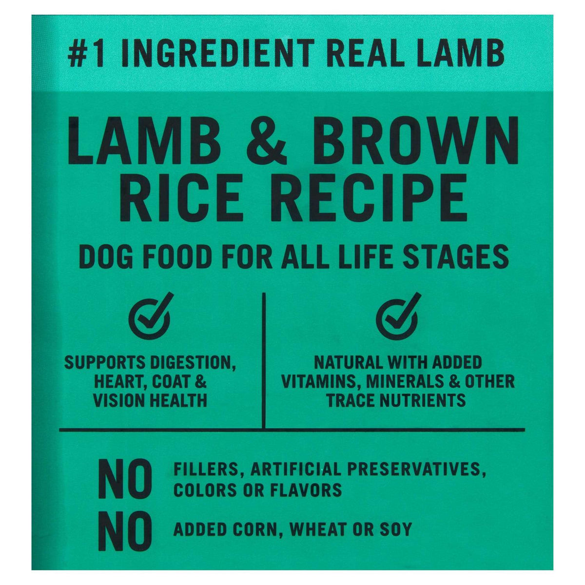 Lamb & Brown Rice Recipe Dry Dog Food Z6460