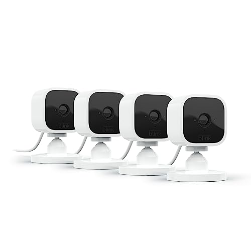 Compact indoor plug-in smart security camera, 1080p HD video, night vision, motion detection, two-way audio – 2 cameras (White) S281318