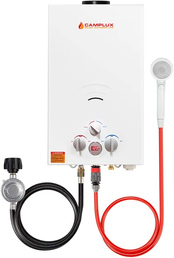 2.64 GPM Propane Portable Tankless Water Heater with Digital Display J8677