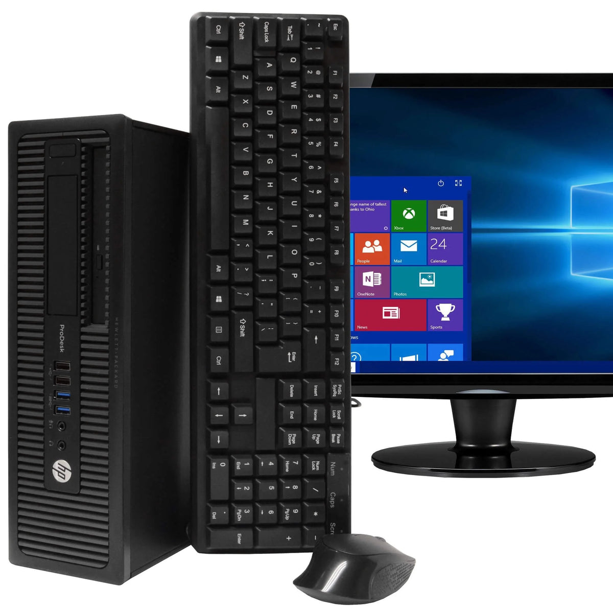 Restored Desktop Computer PC, Intel i5 Quad Core, 8GB RAM, 250GB HDD, Windows 10 Home 64-Bit I89283