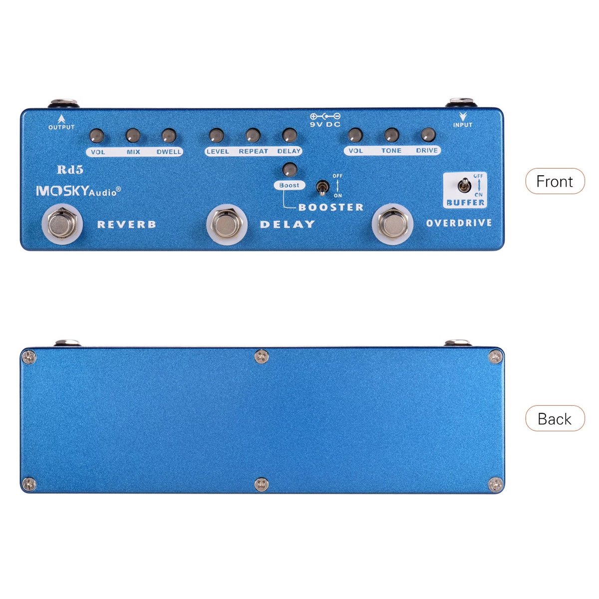 5-in-1 Guitar Multi-Effects Pedal Y51984