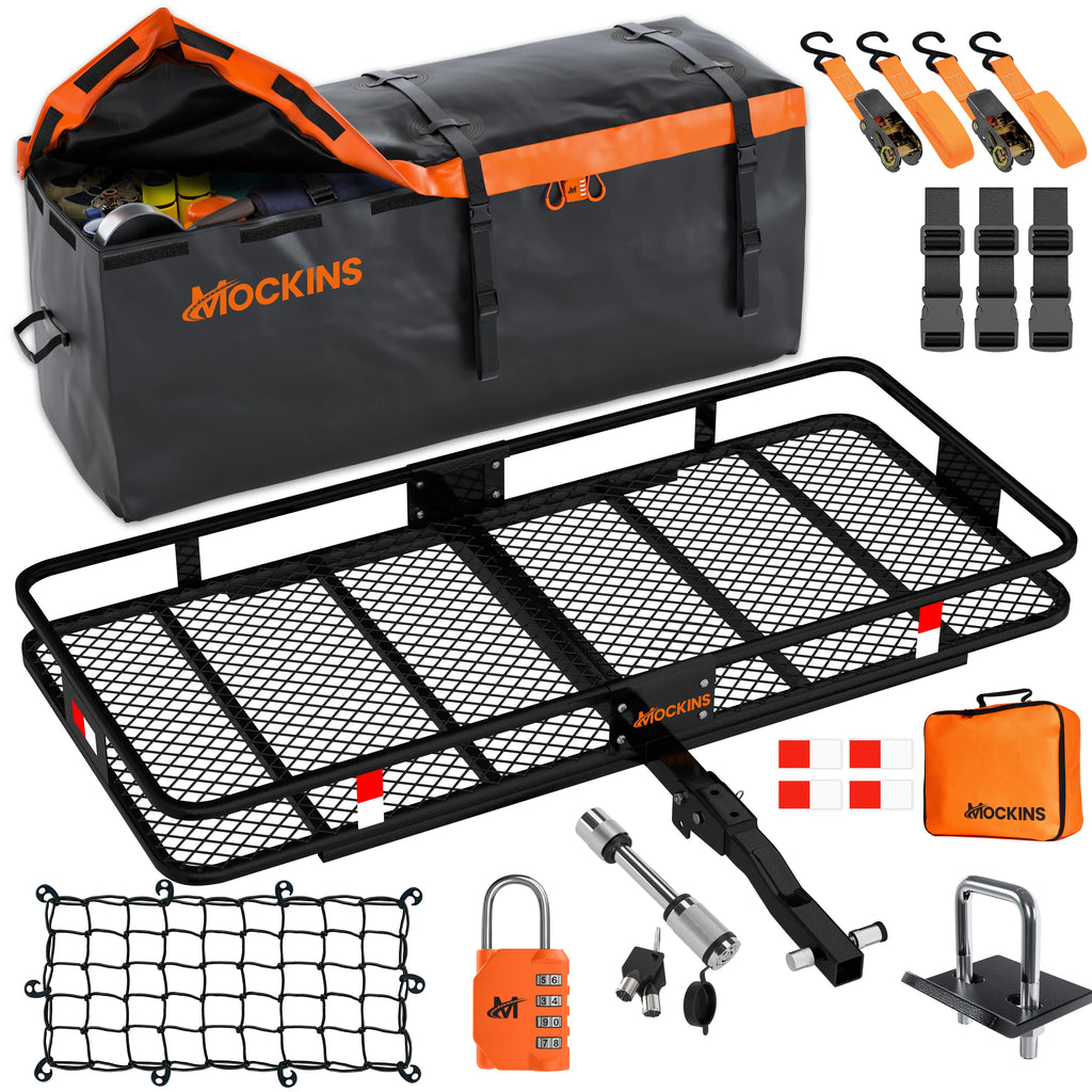 60"x20"x6" Hitch Mount Cargo Carrier with 16 CF Waterproof Bag F45389