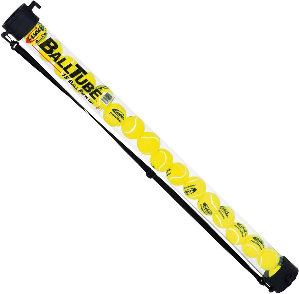 Tennis Ballhopper Balltube Holds 18 Balls with Shoulder Strap D712