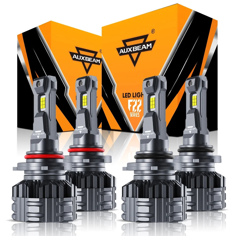 9005+9006 LED Headlight Bulbs 110W 24000LM 6500K Cool White 2 Bulbs Q40711