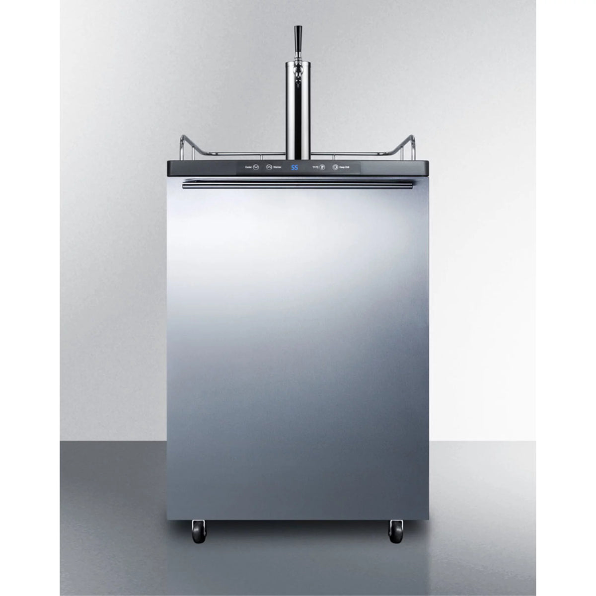 Built-in Beer Dispenser with Digital Thermostat and Stainless Steel Door T444