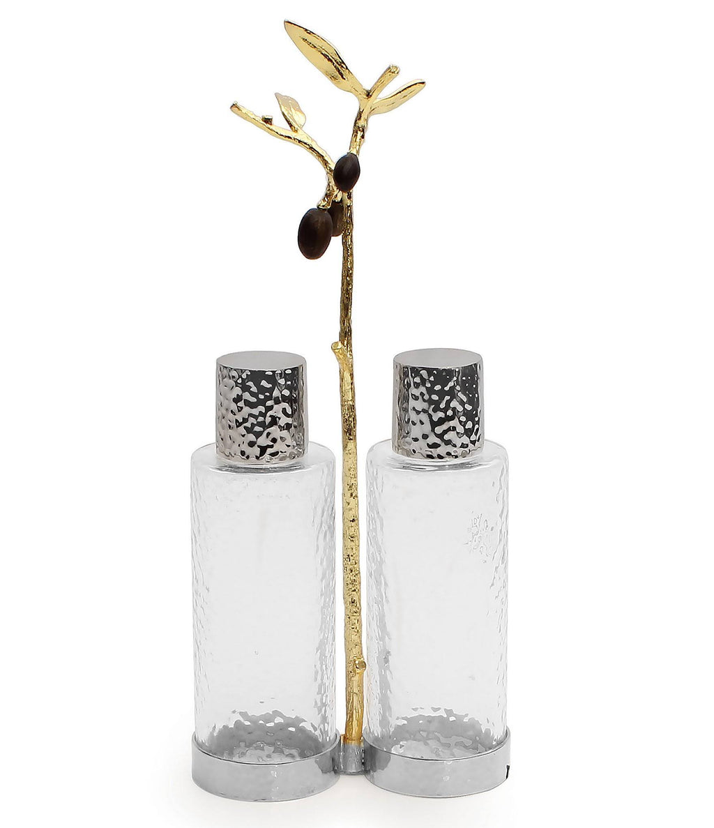 Gold Olive Branch Cruet Caddy K316